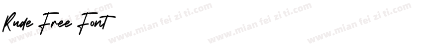Rude Free Font字体转换